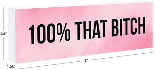 Vista 126 de Andaz Press Funny Office Desk Plate, Petty AF placa de acrílico para el hogar, escritorio, jefe, jefe, compañero, trabajo, divertido letrero