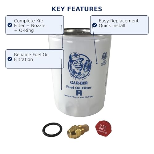 ELJ Parts 3560S2605 Elite Annual Service Kit for Aqua Hot and Hydro Hot Webasto Hydronic Heating System, Fuel Oil Filter with O-Ring, Nozzle, and Fitting