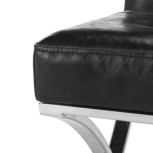 Sillón Poliéster Cromado Negro miniatura 7