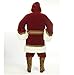 Fun World Costumes Men's Plus-Size Plus Size Adult Oldtime Santa... Hooded Robe Set, Red/White, X-Large