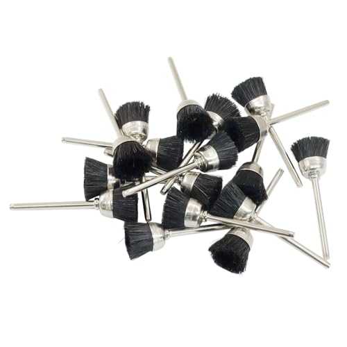 Image of 20 Pcs Bristle Cleaning Brushes, 1 /8 Inch Shank Polishing Cleaning Brush for Rotary Tools Accessories