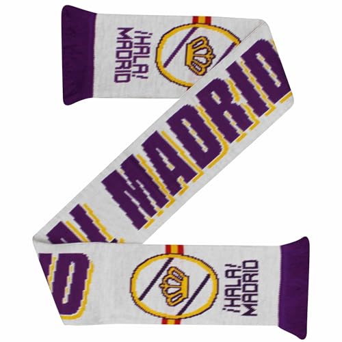 GIFTS 4 ALL Real Madrid (La Liga) Football Fans Scarf, Real Madrid Bufanda, Hala Madrid Champions Scarf