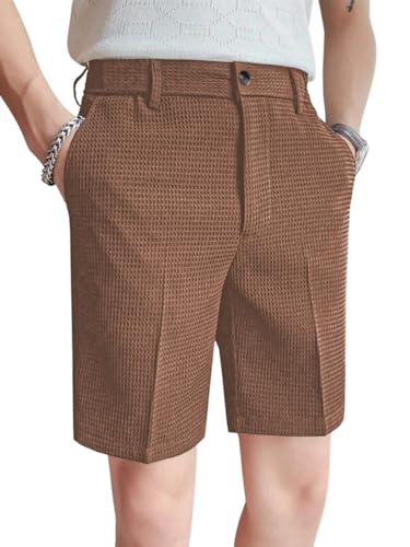 Image of GRECIILOOKS Casual Men Shorts | Rich Regular Fit Solid Short with Side Pockets | Relaxed Fit Half Pants | Mid Rise Waist (Available in Plus Size)