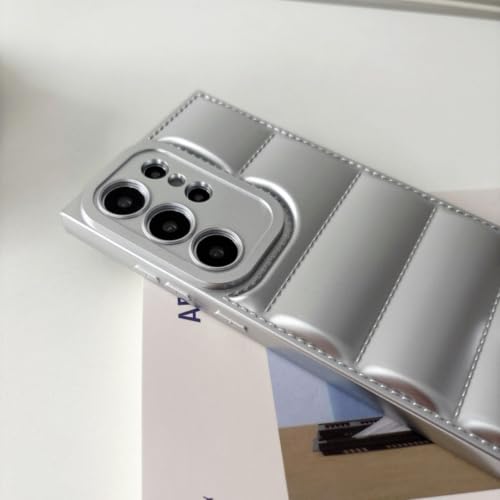 Coque doudoune Galaxy A56 rose protégeant votre smartphone avec style