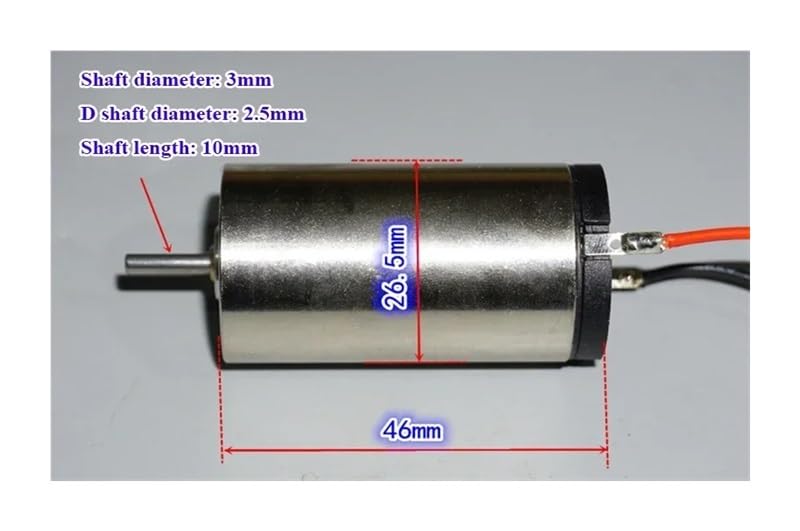 Motor electrónico coreless de 26.5mm con doble rodamiento de bolas de alta durabilidad 2