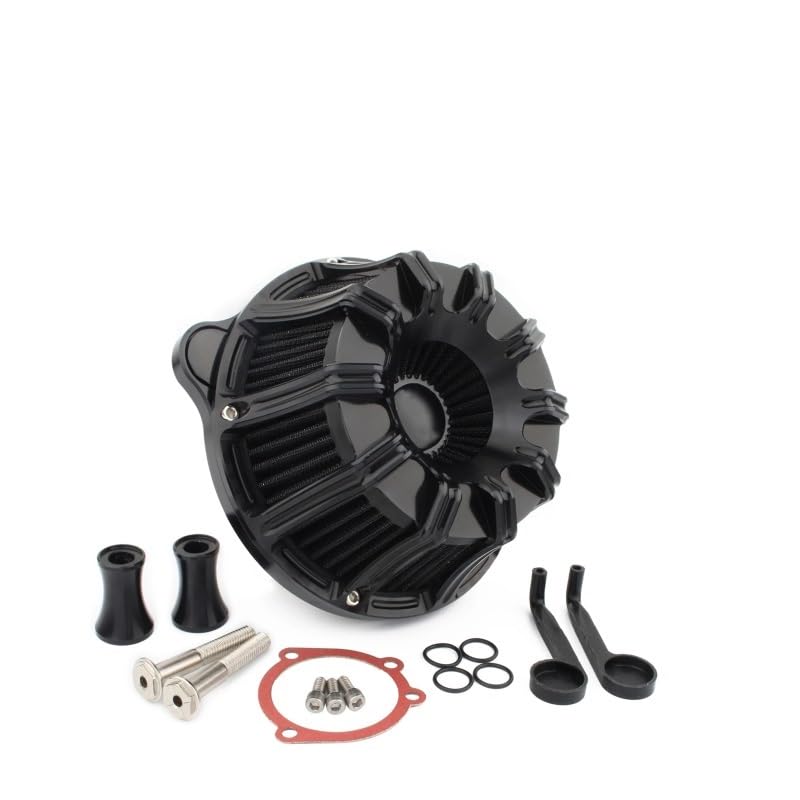 Filtre de nettoyage CNC moto finition noire pour Road Glide