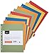 Produktbild Amazon Basics  Register, aus recyceltem Manilapapier, gelocht nach europäischem Standard, extrabreit, mit 10 Tabs in 5 Farben, 24 x 29,7 cm, A4, 230 g/m²
