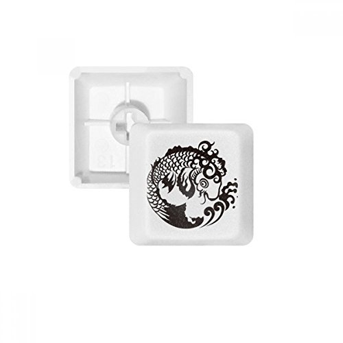 Keycaps Poisson Vague PBT pour Clavier Mécanique Style Bureau Zen