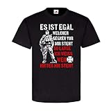 Design/Druck aus Deutschland Es ist egal Welcher Gegner vor Mir Steht BW Soldat FschJg PzGren Solange ich weiß wer hinter Mir Steht T-Shirt #18866, Größe:L, Farbe:Schwarz