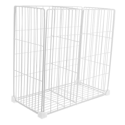 CIYODO Organizador de Congelador Apilable con Divisores y Cesta Inferior Estante para Congelador Horizontal Almacenamiento para Carne y Alimentos Compartimentos