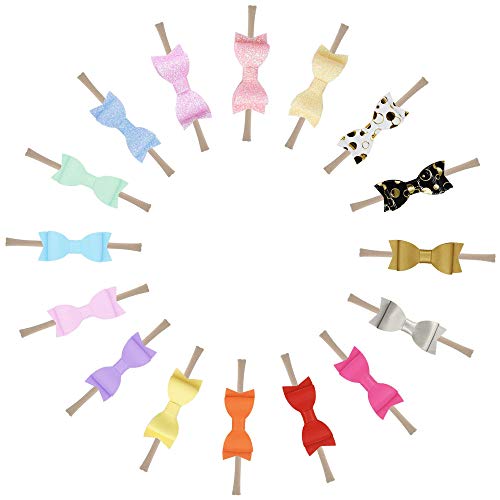 yipinrensheng Baby Nylon Headbands Hairbands Hair Bow Elastics for Baby Girls Newborn Infant Toddlers Kids