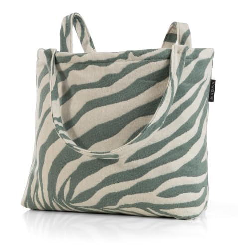 MAGMA Umhängetasche Tasche CEBRA LBH ca. 48x12x36 cm Schultertasche Tragetasche trendiger Look grün Jade