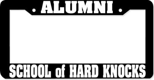 Personalized City Alumni School of Hard Knocks License Plate Frame