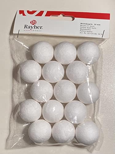 RAYHER Houten ballen zonder boring 15 mm, 15 stuks