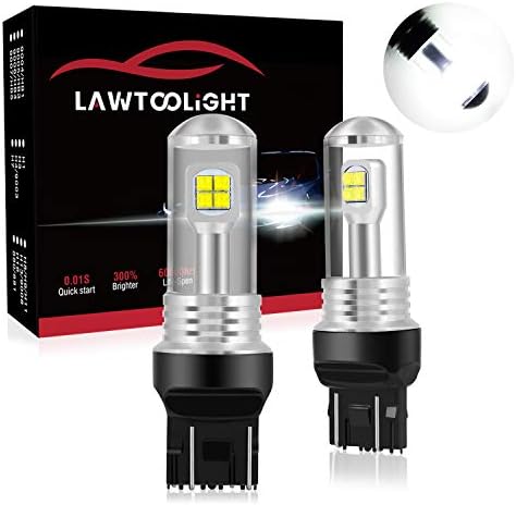 LAWTOOLIGHT 7443 7440 T20 992 7441 7444 W21W LED Bulbs, Turn Signal Light, Backup Light, Brake Light, EP LED Chips 40W 4800 Lumens, 6000K Xenon White, 300% Brighter, Non-polarity(Pack of 2)