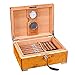 Produktbild hyywmgx Humidore Tragbare Zigarre Zigarre Aufbewahrungsbox Zigarre Büro Zigarre Zedernholz Material Herren Geschenke/Orange/30x23x11cm