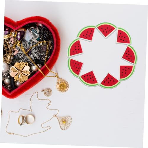 Perles bois pastèque bricolage DIY perles rondes pour colliers colorés - 5