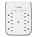 Belkin Bsv602tt Surgeplus USB Wall Mount Charger, 6 Outlets; 2 USB, White