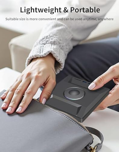 Image of External CD DVD Drive,7 in 1 USB 3.0 and Type-C CD Burner Player Writer with 2 USB Ports and 1 TF /SD Card Slots,Portable Slim Optical Disk Driver for Laptop Mac PC Windows Linux OS