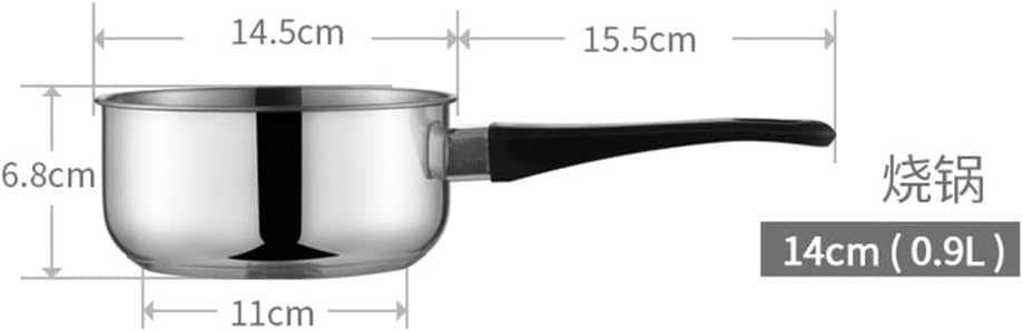 3pcs cookware Set Stainless Steel Glass lid Stock Pot Kitchen Set Milk Stock Pot Universal hot Non Stick Pot