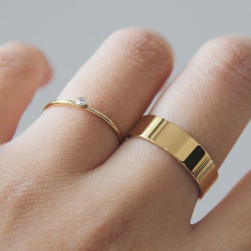 Gold Stackable Rings Set for Women,Dainty Vintage Stackable Knuckle,Wedding | Party Bands,Rings Pack Jewelry Gift4