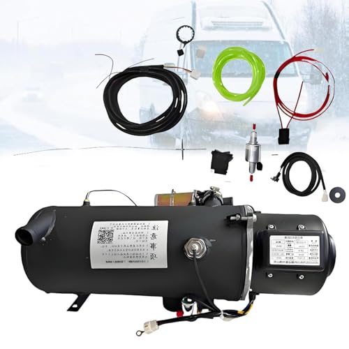 Oiyekntd Diesel Heater, 12V/24V Hydronic Heater Car Diesel Heater Liquid Fuel Heater Diesel Water Heaters for Car, Truck, Garage, Boat, RV,Trailer and Outdoor Places, Parking Fuel Air Heater 16KW12V