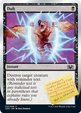 Magic: The Gathering - Duh - Unsanctioned