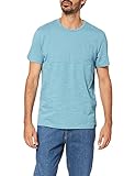 Tejido elástico y cómodo Tom Tailor 1027436 Pack de 2 Camisetas de Rayas básicas, Smokey Aqua White Melange 27831-Juego de Mesa de Juguete, L para Hombre