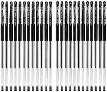 BaoKe Gel Ink Pens Rollerball Pens 0.5mm Medium Line, Box of 24 Pack PC880E0.5MM Black