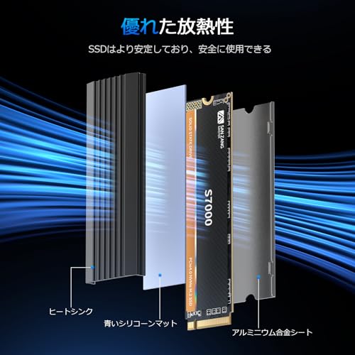 SANZANG MASTER S7000 SSD 1TB M.2内蔵SSD Amazon | SANZANG MASTER S7000 SSD 1TB NVMe M.2 PCIe Gen 4x4、M.2