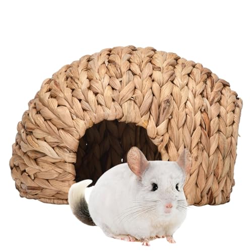 Generisch Kaninchenhaus - Grashaus Für Kaninchen | Meerschweinchenhaus | Bequemes Häschen-Hamster-Haus | Geflochtene Tierhütte | Handgefertigtes Häschen-Grashaus | Kaninchenhäuser Und Verstecke