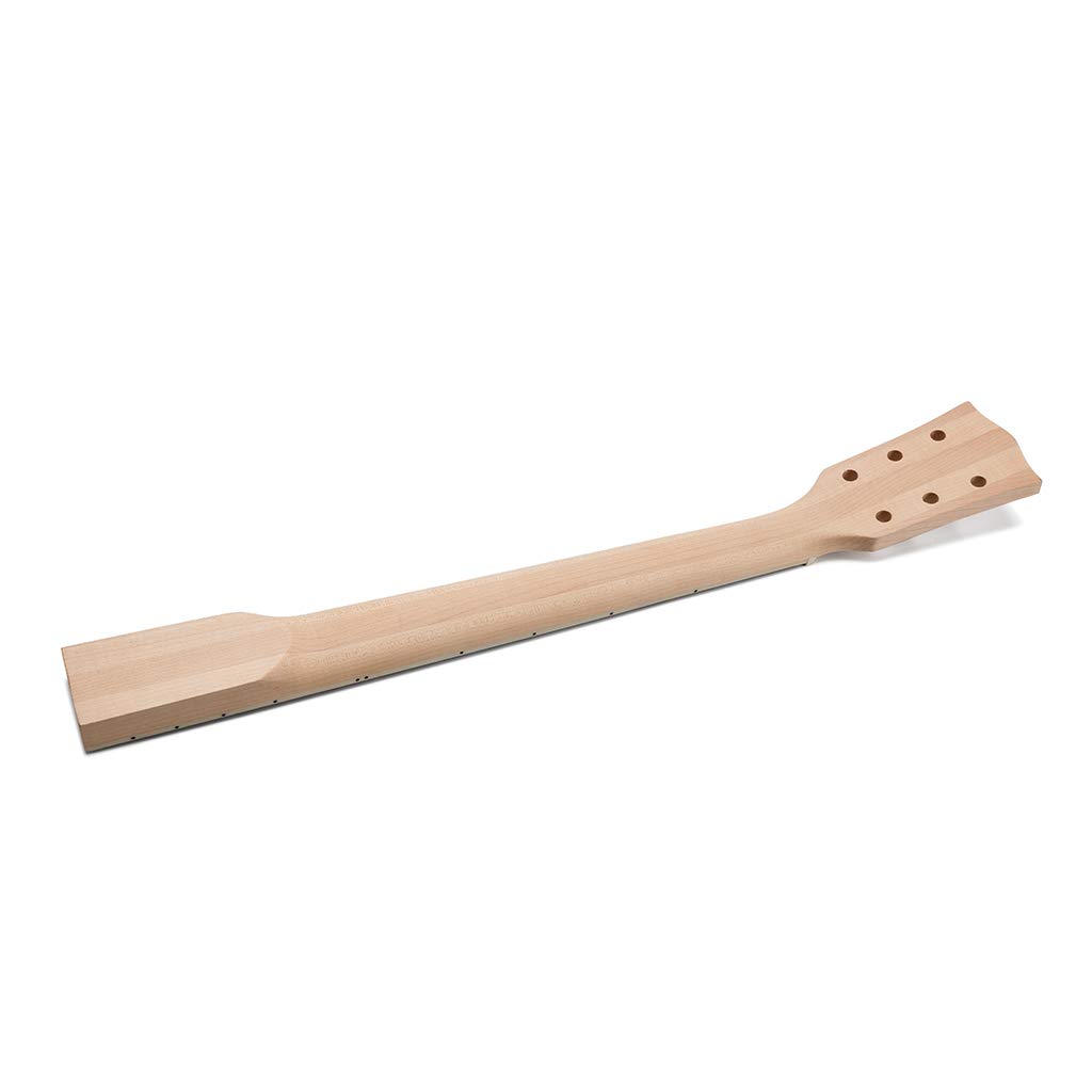 Alnicov - Manico di ricambio per chitarra, fai da te, 22 tasti, in acero, con tastiera in palissandro, intarsi trapezoidali bianchi, ricambio per chitarre Gibson LP