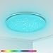 OOWOLF Plafoniera LED Soggiorno Dimmerabile 25W, Plafoniera LED Soffitto Luce Colorata RGB con Telecomando, Plafoniera Cambia Colore, Lampada a Soffitto per Soggiorno, Camera da Letto