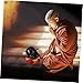 Gatuida Meditation Chanting Fish Traditional Buddhist Temple Set Zen Meditation Tool Acrylic Muyu Decor