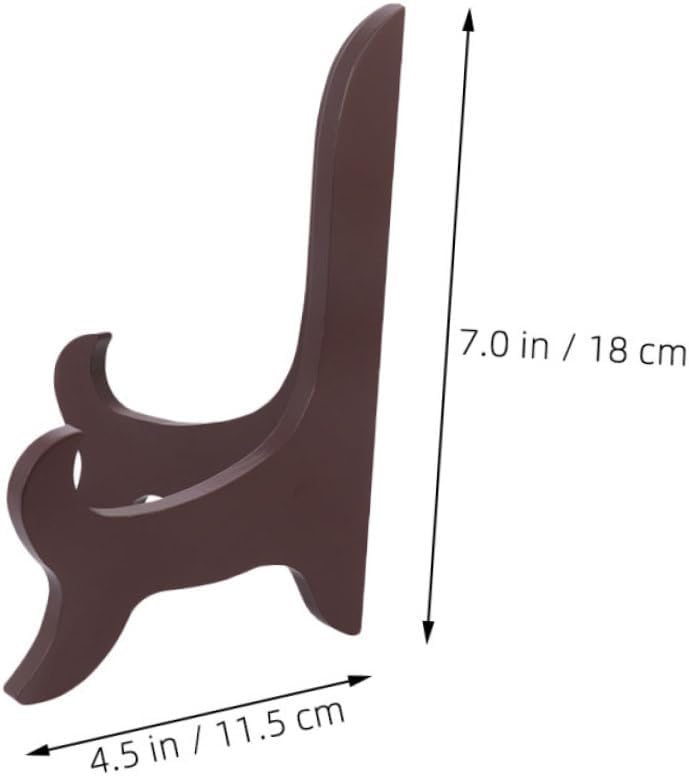 3pcs Elegant Wooden Plate Stand for Displaying Tea Cakes Ceramics Functional Stylish Decorative Easel for Home and Event Decor Fits Plates