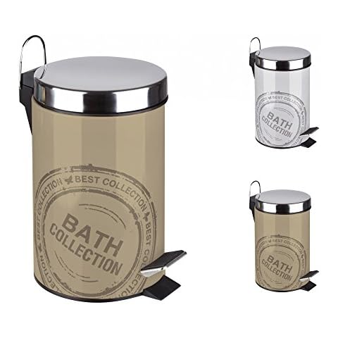 SANWOOD 1009633 Cubo Vintage baño Cubo de Basura Cover