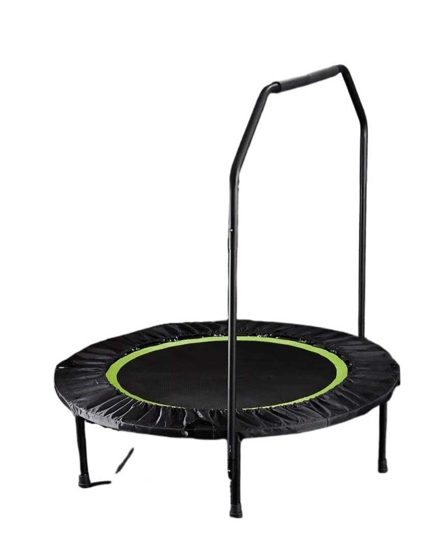Trampolín de Fitness Trampolín de Fitness de 40″/trampolín de Interior/trampolín de Rebote con Barra de Estabilidad, Peso máximo de 200 kg en Color Negro