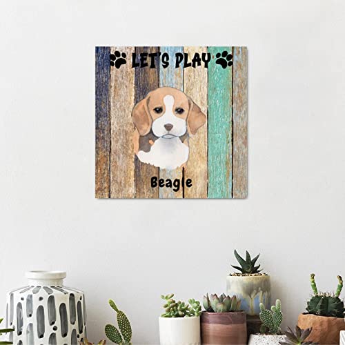 Panneau bois Beagle Dog, le cadeau de pendaison idéal