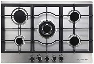 Russell Hobbs RH75GH602SS 5 Burner Gas Hob, 75 cm, Stainless Steel