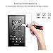 Soft Clear TPU Protective Shell Skin Case Cover for Sony Walkman NW-A300 Series NW-A306 NW-A307 (Clear Black case and Glass)