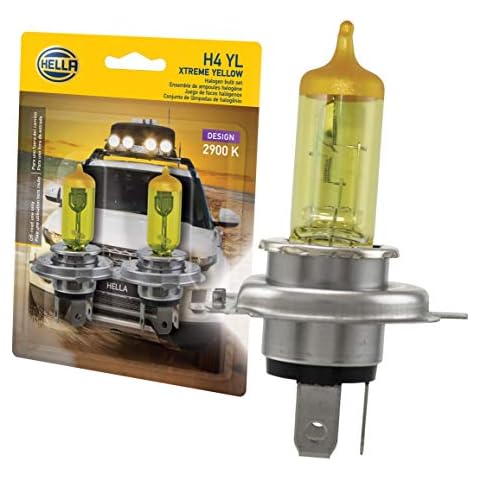 Hella Xtreme Yellow H4 Bulbs for Safety Cover