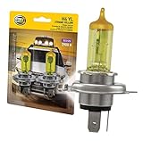 HELLA H4 YL Xtreme Yellow Bulb (12V 60/55W), 2 Pack