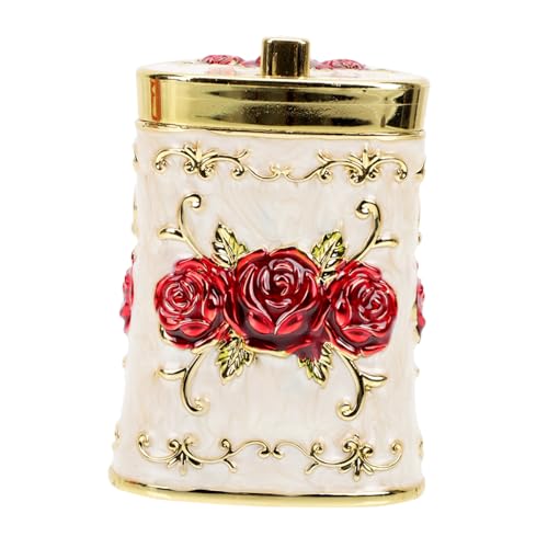 Zerodeko Caja Palillero Europeo Contenedor De Palillos Retro Titular De Palillo De Emergente Palillero Retráctil Mini Contenedores Recortar Antiguo El Plastico Envase