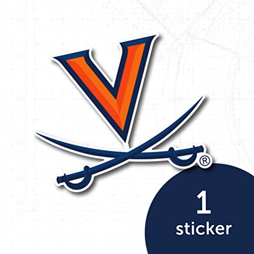 Image of Desert Cactus Virginia Cavaliers Sticker Car Decal (IND 1)