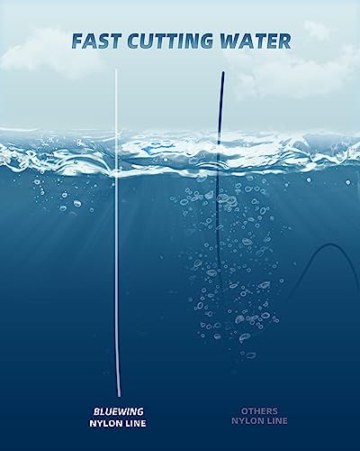 Image of BLUEWING Monofilament Fishing Line Clear Mono Fish Wire Thin Diameter String 6-400 lbs, 50-3000 Yards