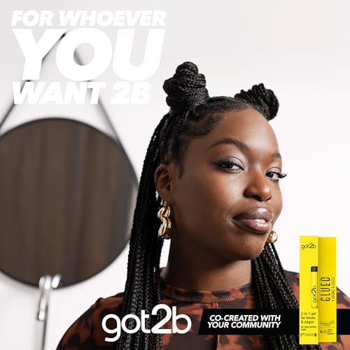got2b Glued 4 Brows & Edges Gel 2 in 1 16ml, Screaming Hold Brow Gel, klares Augenbrauengel für langanhaltende Looks, stark haltendes Augenbrauengel got2b, vegane Formel*, natürlich gewonnene