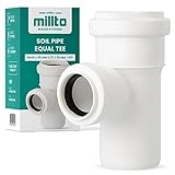 Millto™ T-Stück Kanalisationsrohr 50x32x50 90º Fitting Verbinder Abwasserrohr Verbindung Sanitärsystem-Fittings Entwässerungsverbinder Polypropylen Abwasserkanalisation Kanalisationsanschluss