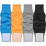 Reusable Male Dog Nappies 4 Pack Washable Dog Diapers Pants,Super Absorbent Washable Male Dog Belly