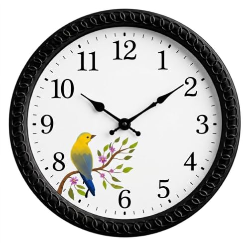 Image of Wall Clock for Living Room Stylish | Clock for Home | Wall Clock for Hall | Wall Watch for Living Room (Perrot White)