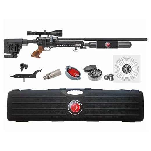 Wearable4U Hatsan Factor Sniper Long .30 Caliber PCP Side-Lever Air Rifle with Pellets and Targets and Scope Bundle
